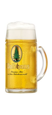 Waldhaus Glas Maßkrug  1 litre!