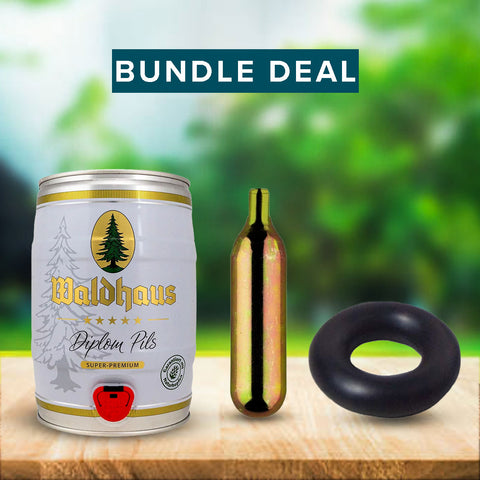 5l beer keg Waldhaus Pils Bundle