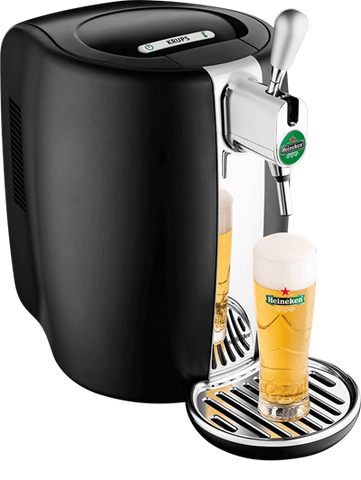 Krups VB21 B100 BeerTender Home Mini Keg Draft Beer Dispenser Heineken 5L