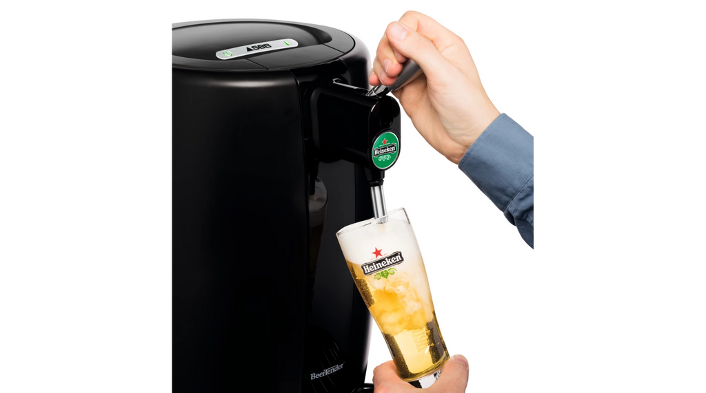  KRUPS and HEINEKEN B100 BeerTender with Heineken Draught Keg  Technology,Black, 17.91 cu.ft.: Electric Beer Dispensing Machines: Home &  Kitchen